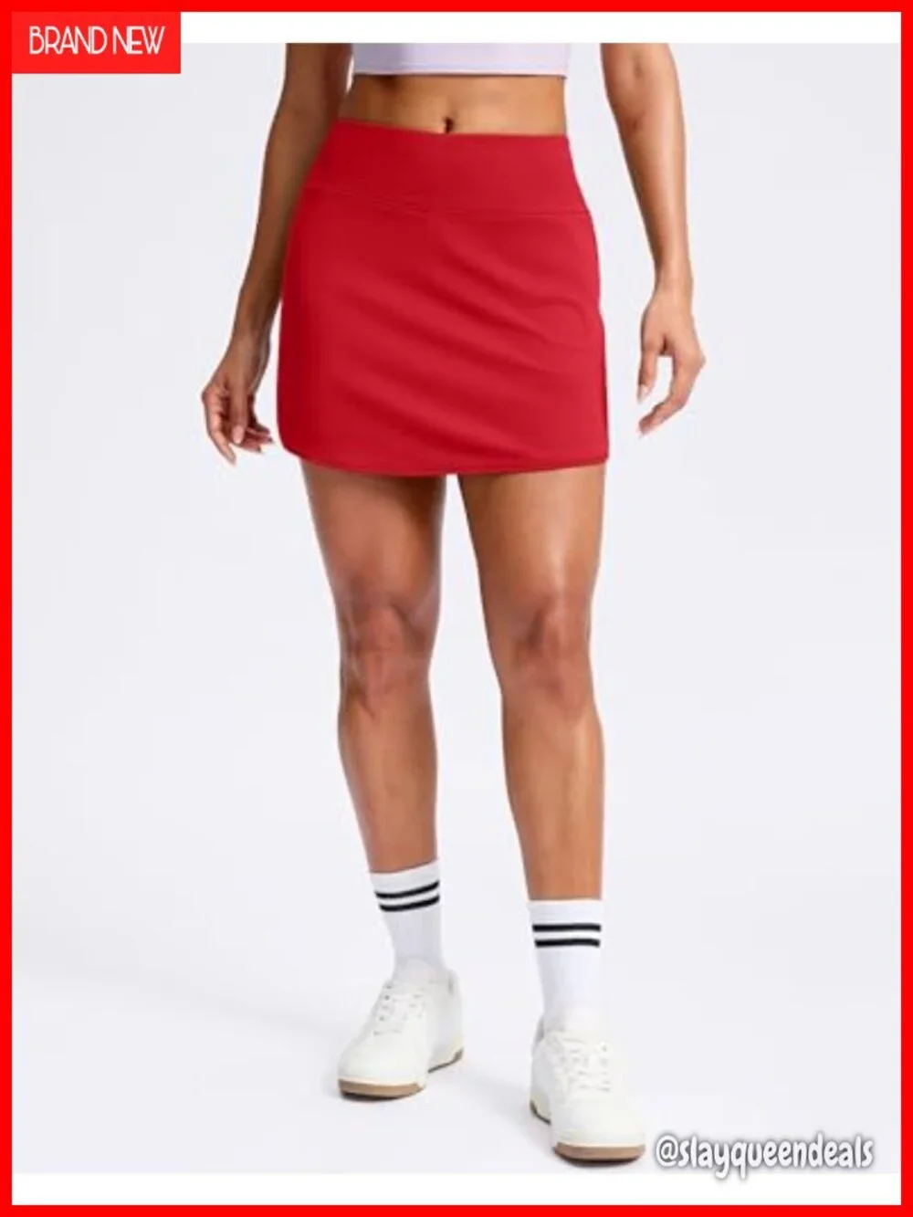 High Waisted Skort with Pockets for Golf Tennis Pickleball